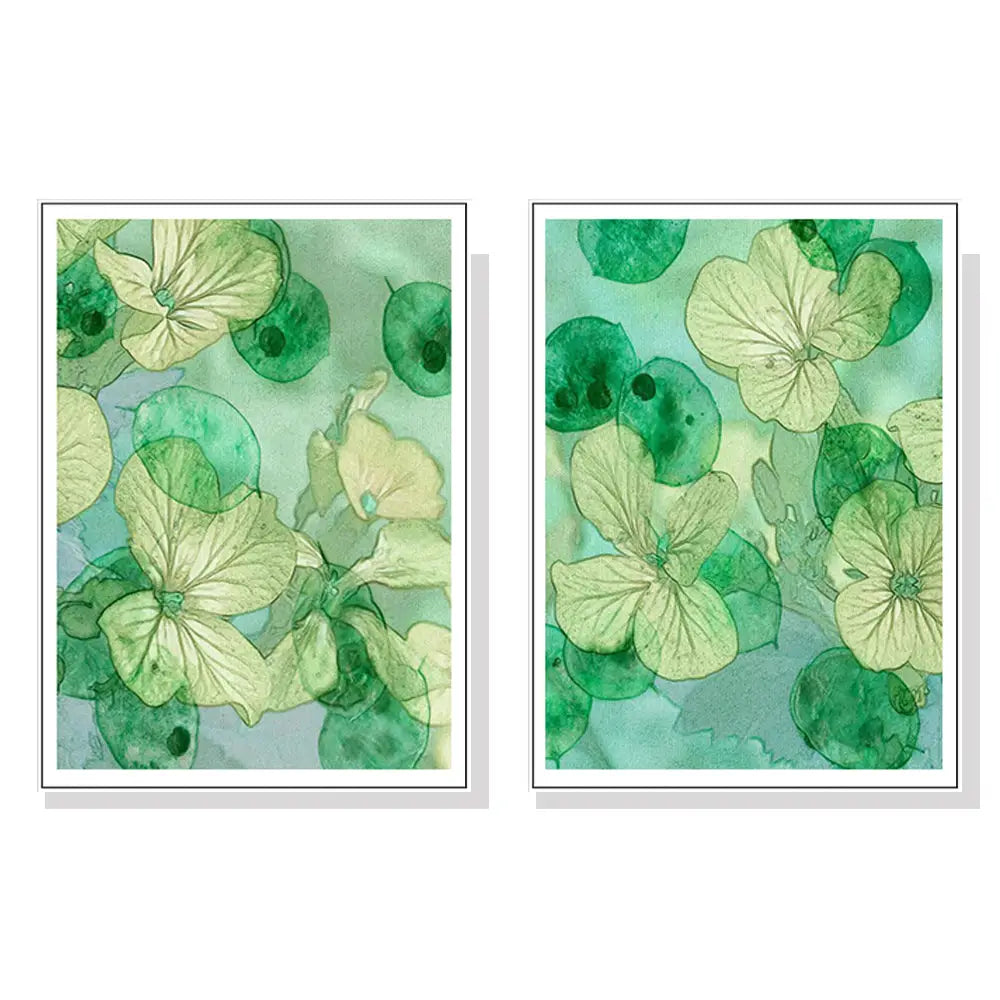 Wall Art 100cmx150cm Zanzibar Gem 2 Sets White Frame Canvas - Home & Garden > Wall Art