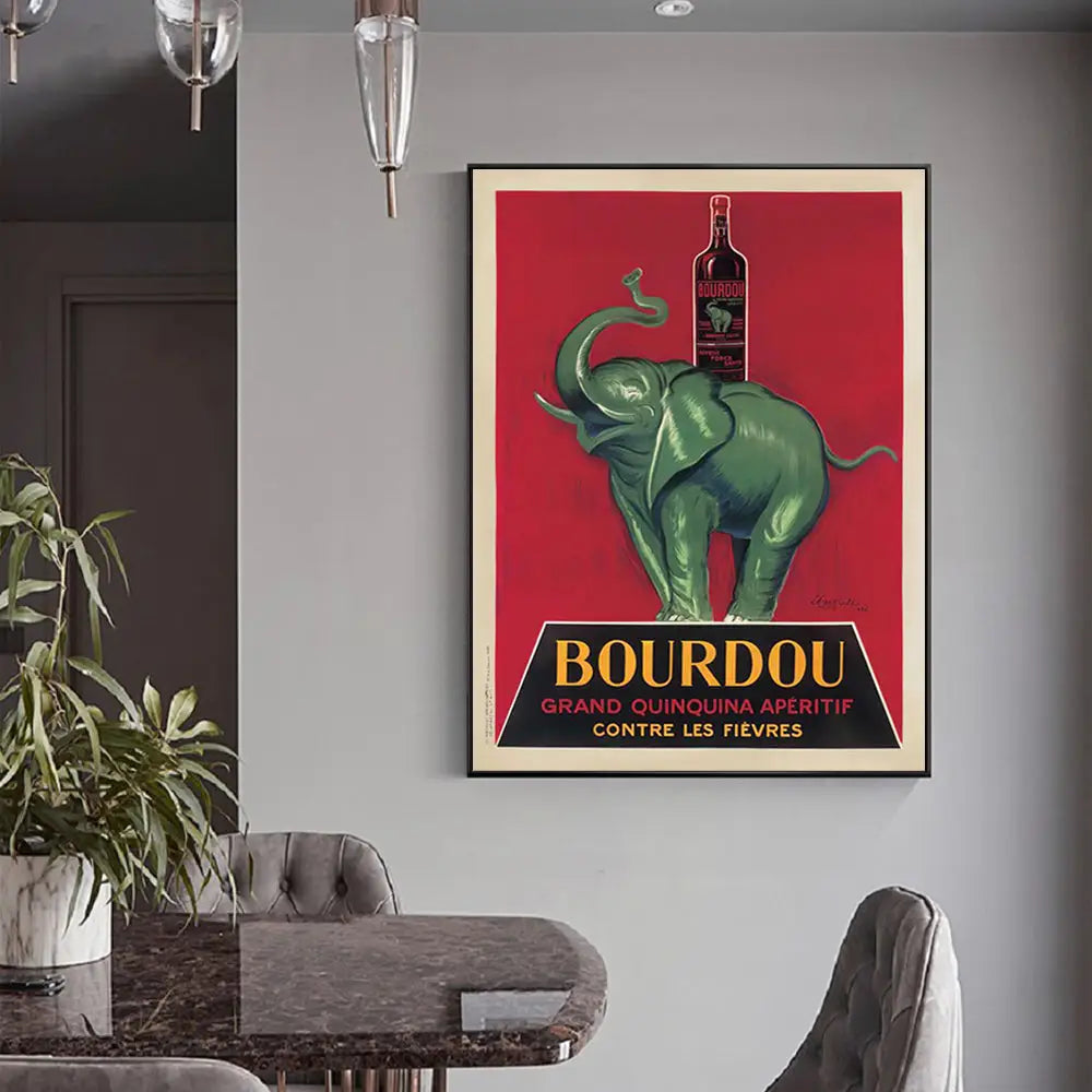 Wall Art 40cmx60cm Bourdou Black Frame Canvas - Home & Garden > Wall Art