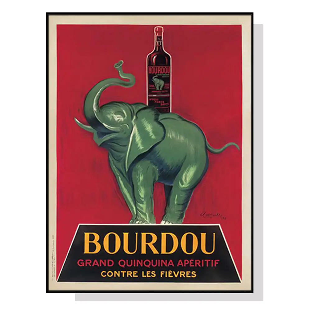 Wall Art 40cmx60cm Bourdou Black Frame Canvas - Home & Garden > Wall Art