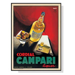 Wall Art 40cmx60cm Cordial Campari Liquor Black Frame Canvas - Home & Garden > Wall Art