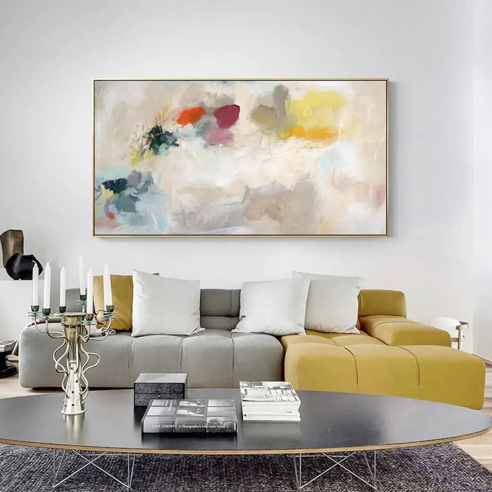 Wall Art 40cmx80cm Abstract Crystal Gold Frame Canvas - Home & Garden > Wall Art