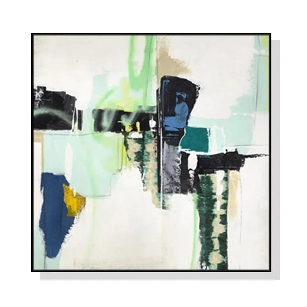 Wall Art 60cmx60cm Hard Truth Black Frame Canvas - Home & Garden > Wall Art