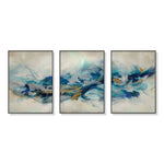 Wall Art 70cmx100cm The Universal 3 Sets Black Frame Canvas - Home & Garden > Wall Art