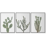 Wall Art 80cmx120cm Desert 3 Sets Black Frame Canvas - Home & Garden > Wall Art