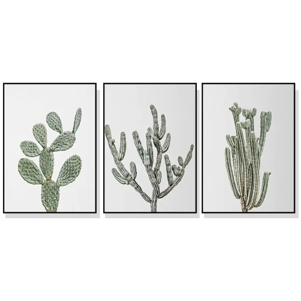 Wall Art 80cmx120cm Desert 3 Sets Black Frame Canvas - Home & Garden > Wall Art