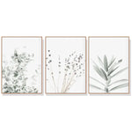 Wall Art 80cmx120cm Lavender Eucalyptus 3 Sets Wood Frame Canvas - Home & Garden > Wall Art