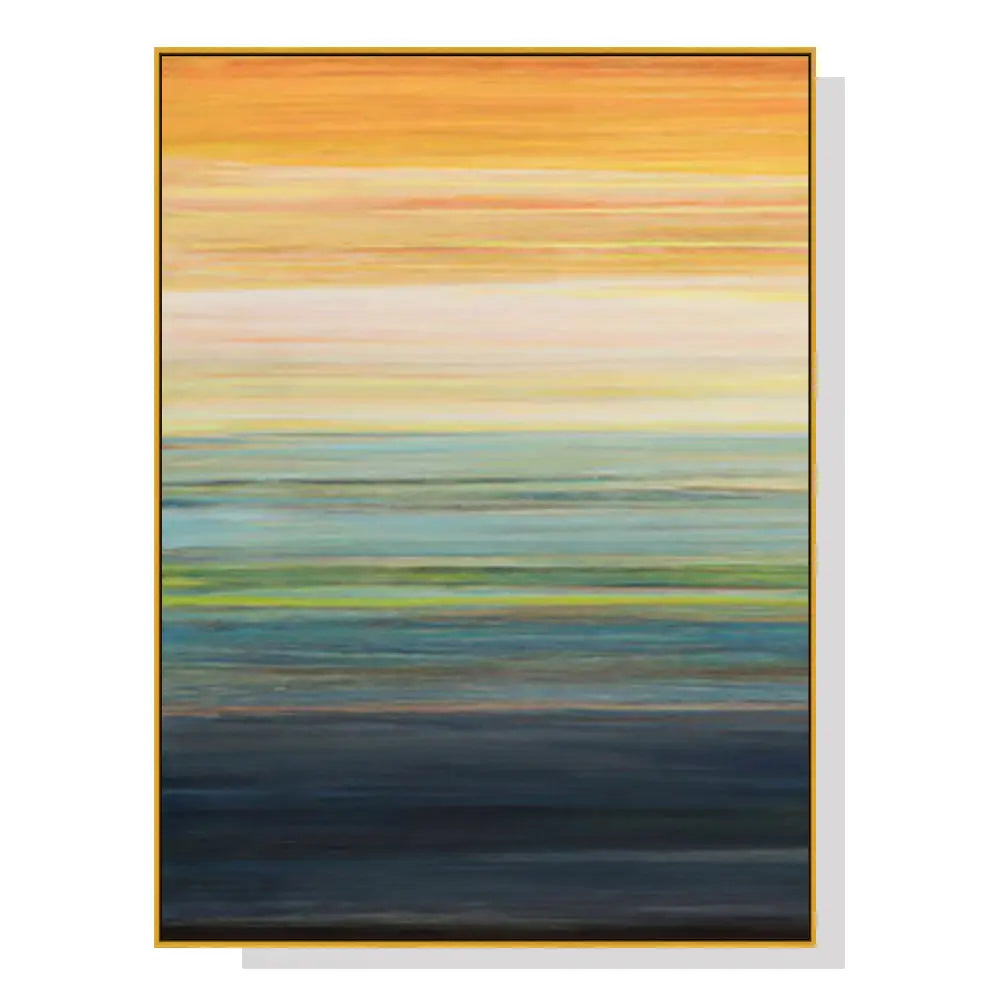 Wall Art 80cmx120cm The Magic Hour I Gold Frame Canvas - Home & Garden > Wall Art