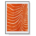 Wall Art 90cmx135cm Abstract Orange Black Frame Canvas - Home & Garden > Wall Art