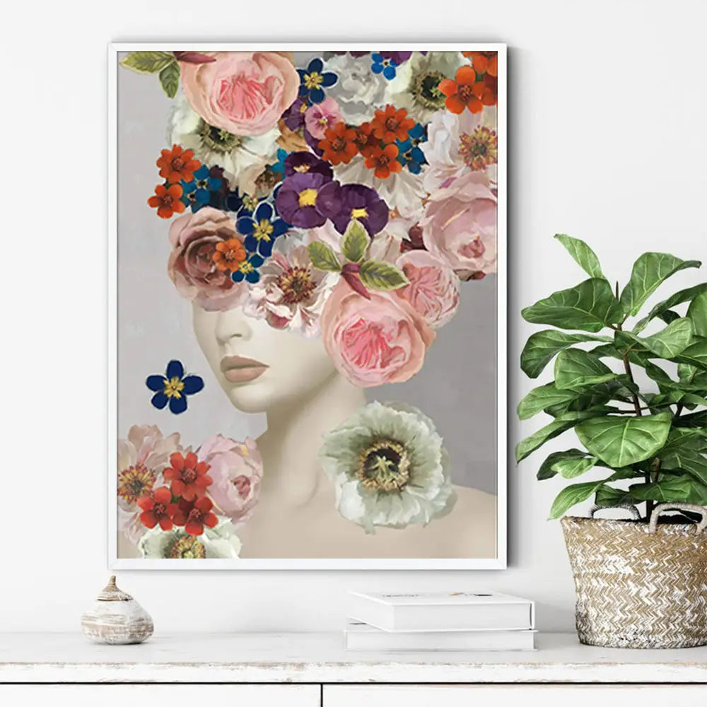 Wall Art 90cmx135cm Foolish in Love I White Frame Canvas - Home & Garden > Wall Art