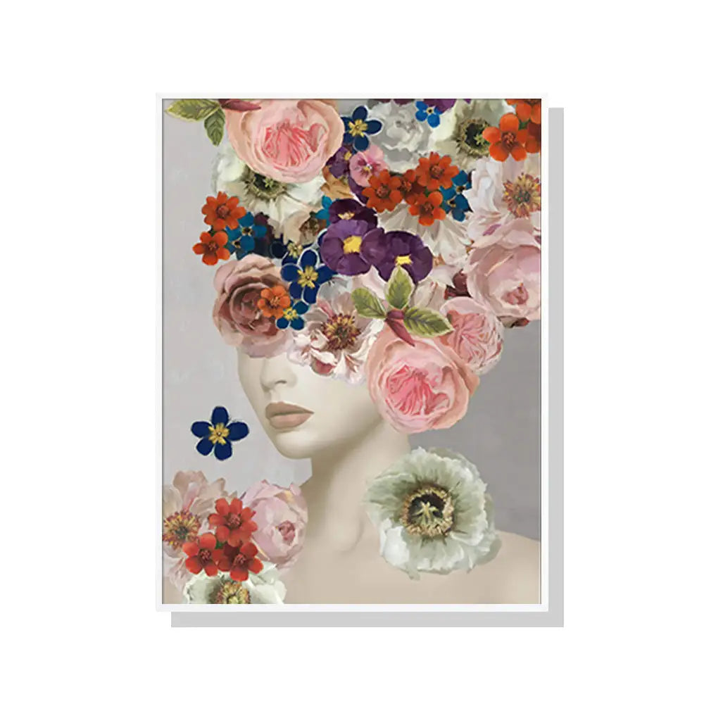 Wall Art 90cmx135cm Foolish in Love I White Frame Canvas - Home & Garden > Wall Art