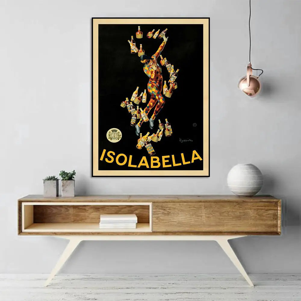 Wall Art 90cmx135cm Isolabella Black Frame Canvas - Home & Garden > Wall Art