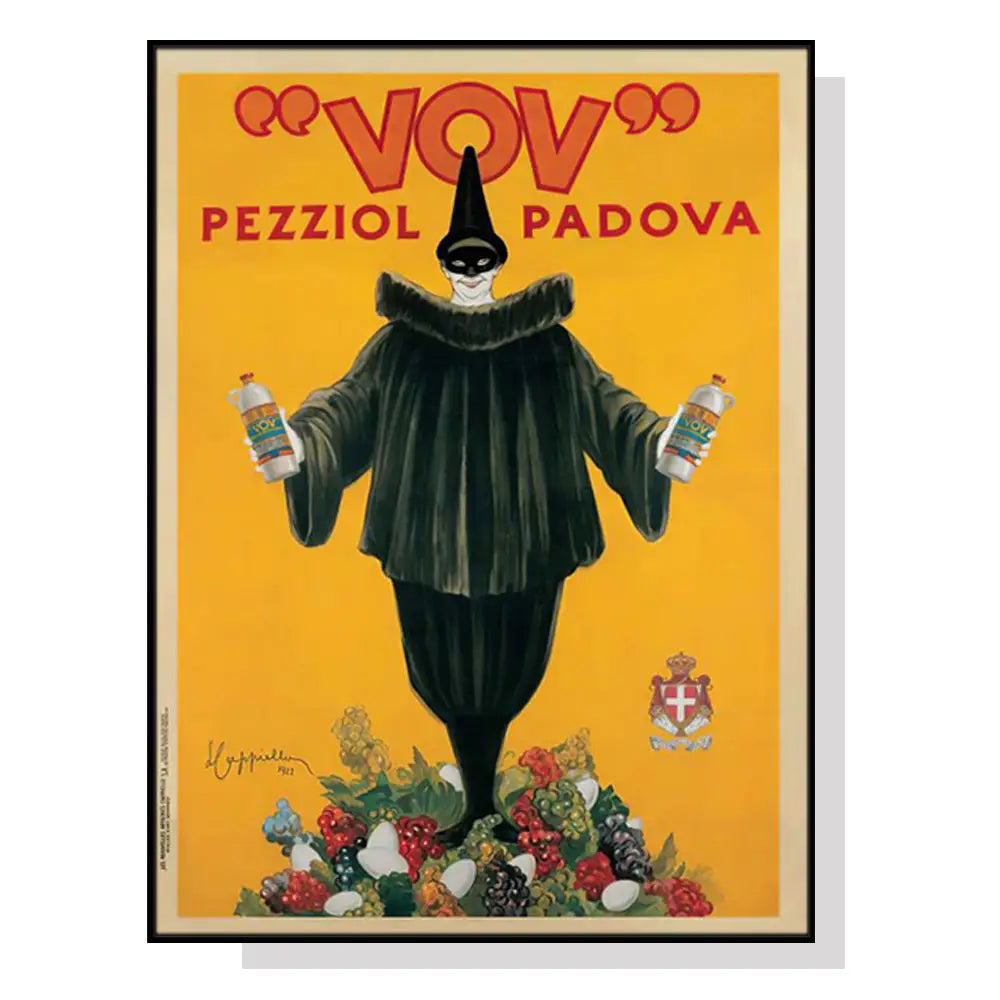 Wall Art 90cmx135cm Pezziol Padova Black Frame Canvas - Home & Garden > Wall Art