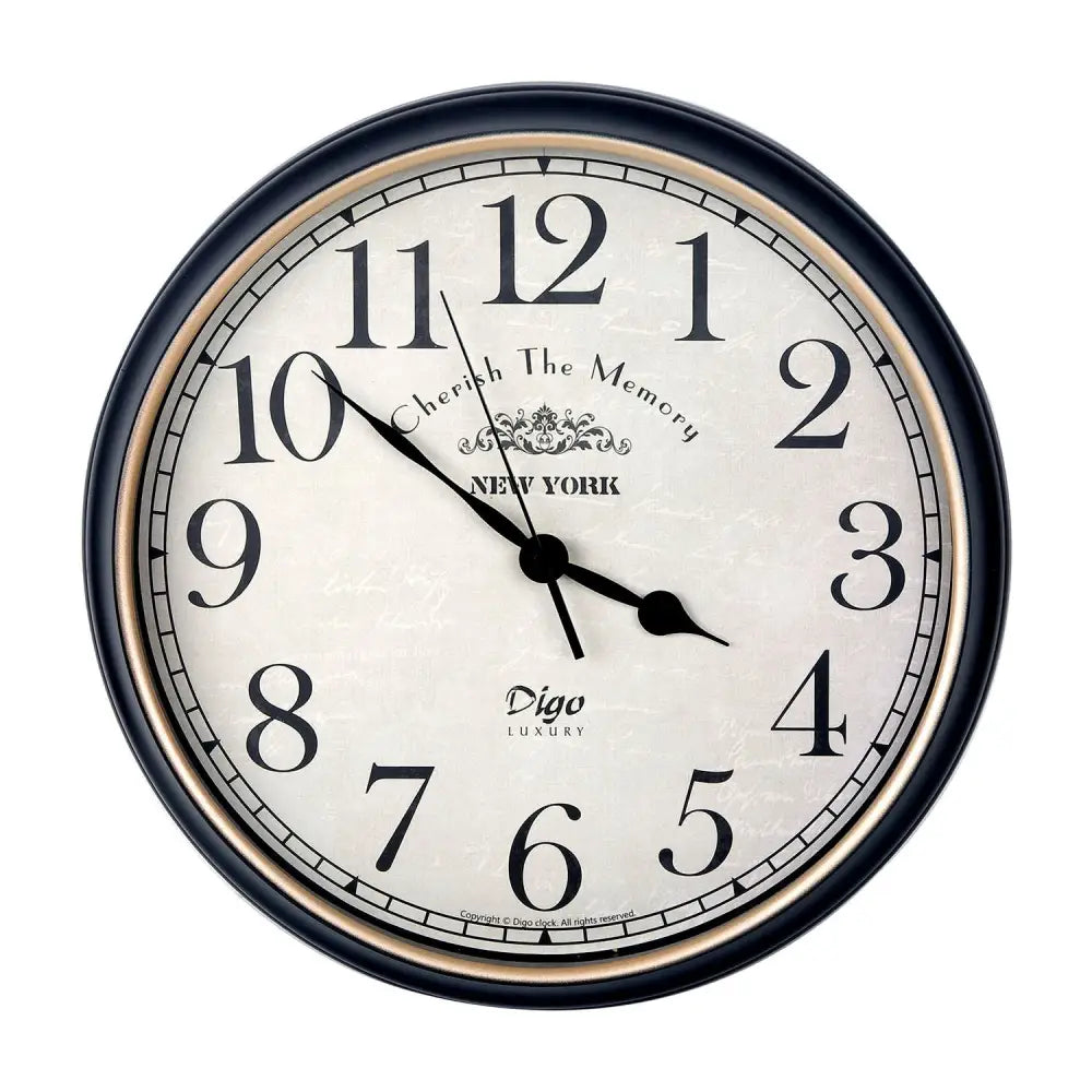 Wall Clock Large 41cm Silent Home Wall Decor Retro Clock for Living Room Kitchen Home Office - Home & Garden > Decor