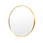 Wall Mirror Round Aluminum Frame Bathroom 70cm GOLD - Home & Garden > Decor > Mirrors