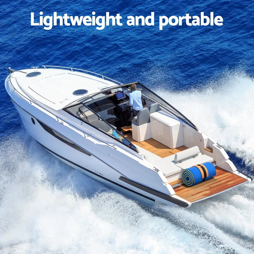 Weisshorn Floating Water Mat 55x180cm Foam Pad Swimming Pool Platform Blue - Home & Garden > Pool & Accessories > Pool