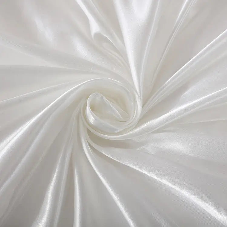 White 2 PCS Faux Silk Pillow Covers - Cooling Ice Silk Satin Cushion Covers - 45x45cm - Home & Garden > Bedding >