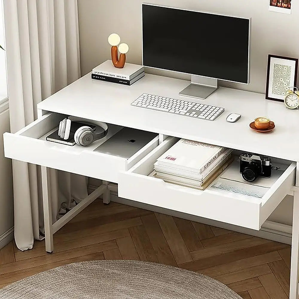 White Computer Desk PC Laptop Table Gaming Desk Home Office Study Furniture - Furniture > Office > Desks