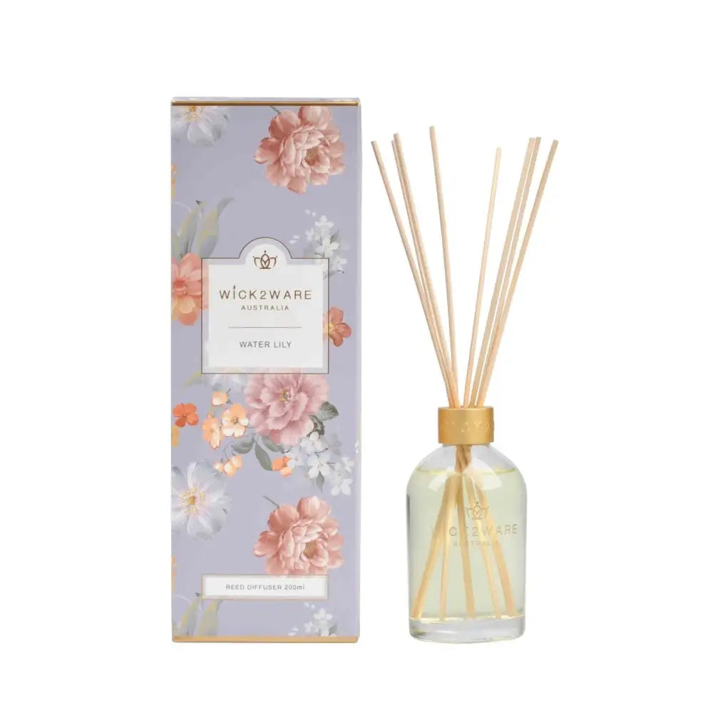 Wick2Ware Australia Fragrance Reed Diffuser Water Lily 200ml/7.1 fl oz - Appliances > Aroma Diffusers & Humidifiers