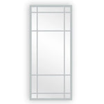 Window Style Mirror Full Length - White 80 CM x 180 CM - Home & Garden > Decor > Mirrors