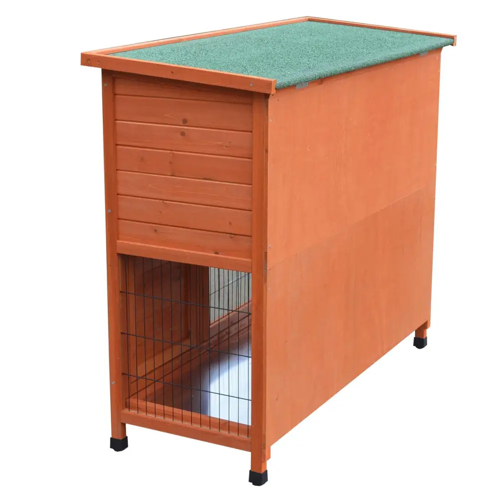 YES4PETS 120cm XL Double Storey Rabbit Hutch Guinea Pig Cage Ferret cage Cat W Pull Out Tray - Pet Care > Coops &