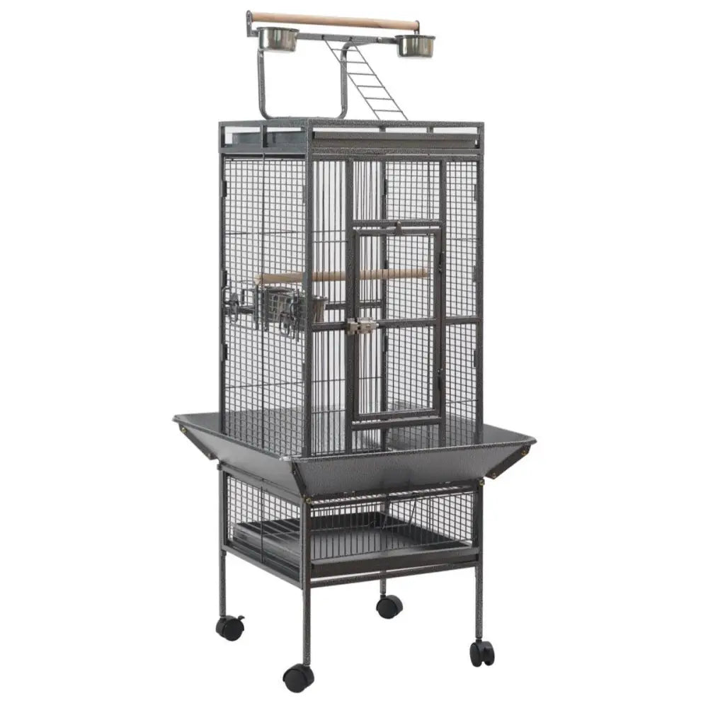 YES4PETS 153 cm Large Bird Budgie Cage Parrot Aviary With Metal Tray and Wheel - Pet Care > Bird > Bird Cages & Stands