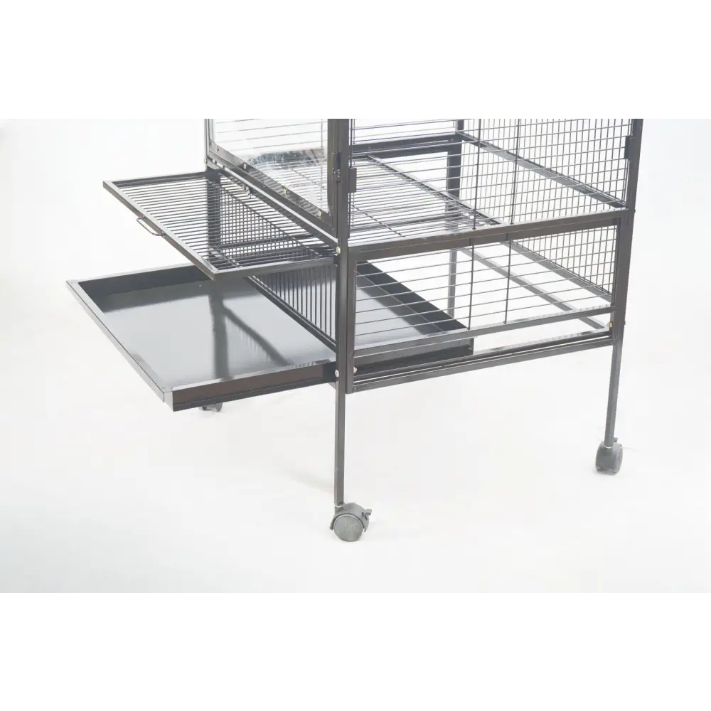 YES4PETS 174 cm Large Bird Budgie Cage Parrot Aviary With Metal Tray and Wheel - Pet Care > Bird > Bird Cages & Stands