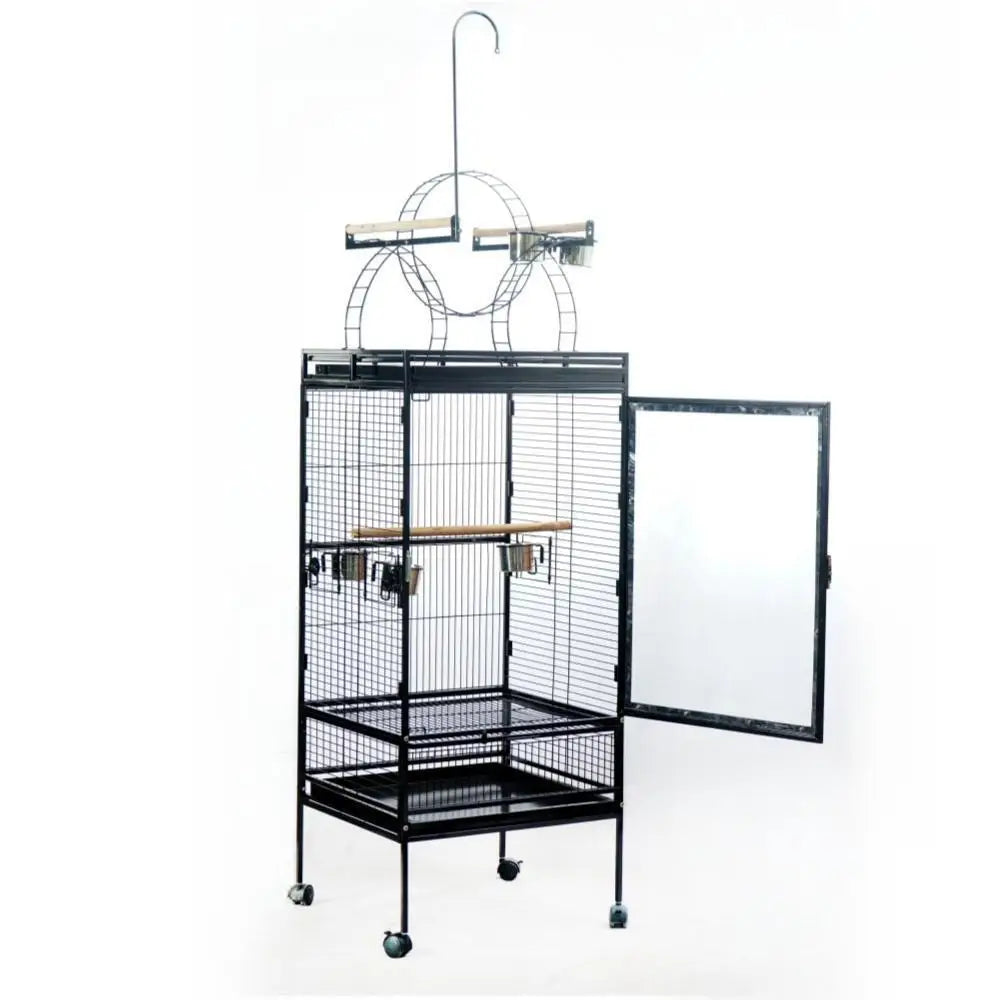 YES4PETS 174 cm Large Bird Budgie Cage Parrot Aviary With Metal Tray and Wheel - Pet Care > Bird > Bird Cages & Stands
