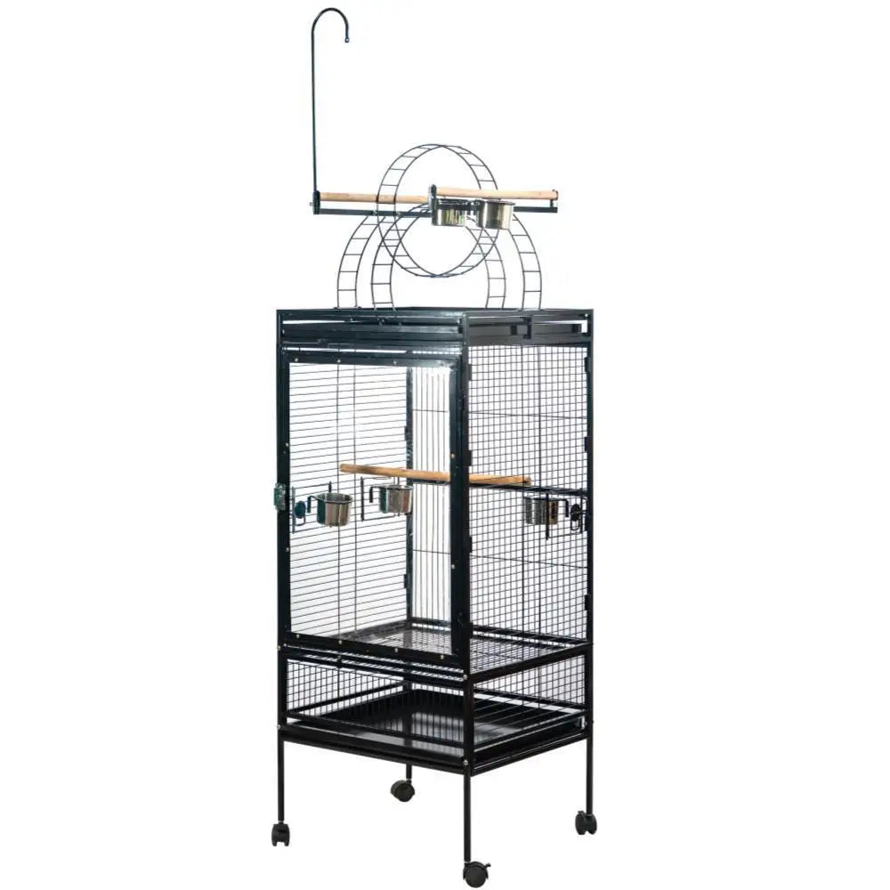 YES4PETS 174 cm Large Bird Budgie Cage Parrot Aviary With Metal Tray and Wheel - Pet Care > Bird > Bird Cages & Stands