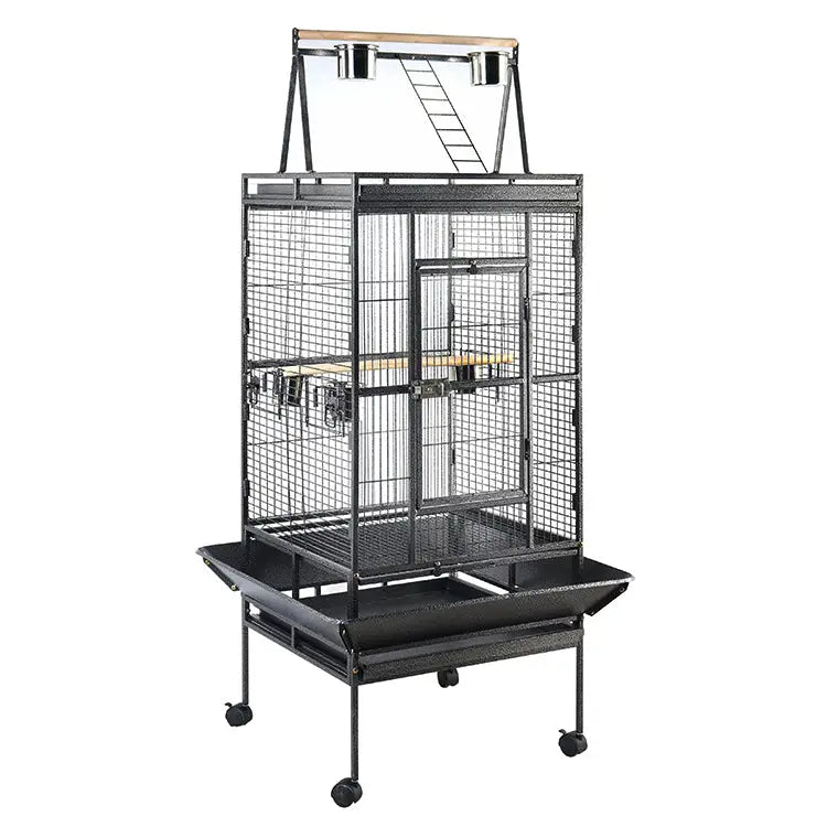 YES4PETS 174 cm Large Bird Budgie Cage Parrot Aviary With Metal Tray and Wheel - Pet Care > Bird > Bird Cages & Stands