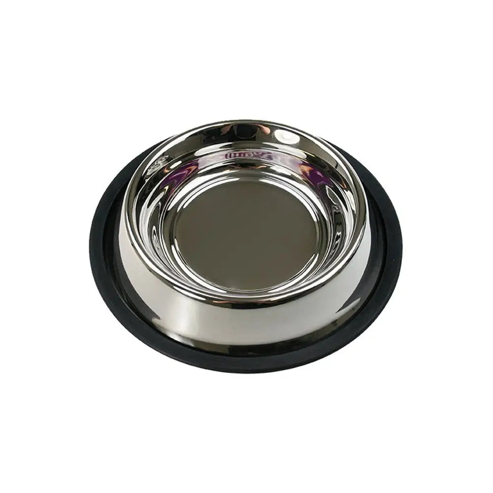 YES4PETS 2 x S Stainless Steel Pet Bowl Water Bowls Portable Anti Slip Skid Feeder Dog Cat - Pet Care > Dog Supplies >