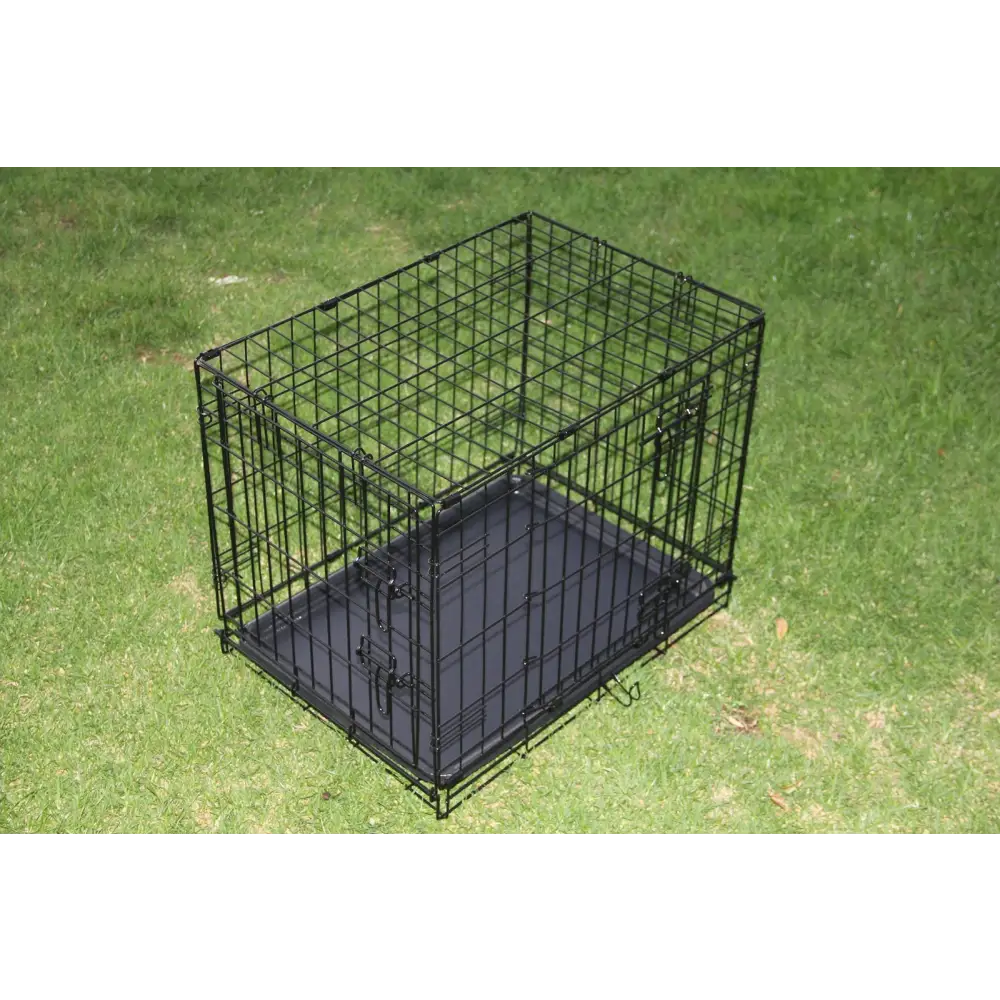 YES4PETS 24’ Collapsible Metal Dog Puppy Crate Puppy Cage Cat Rabbit Carrier - Pet Care > Cat Supplies > Cat Carriers