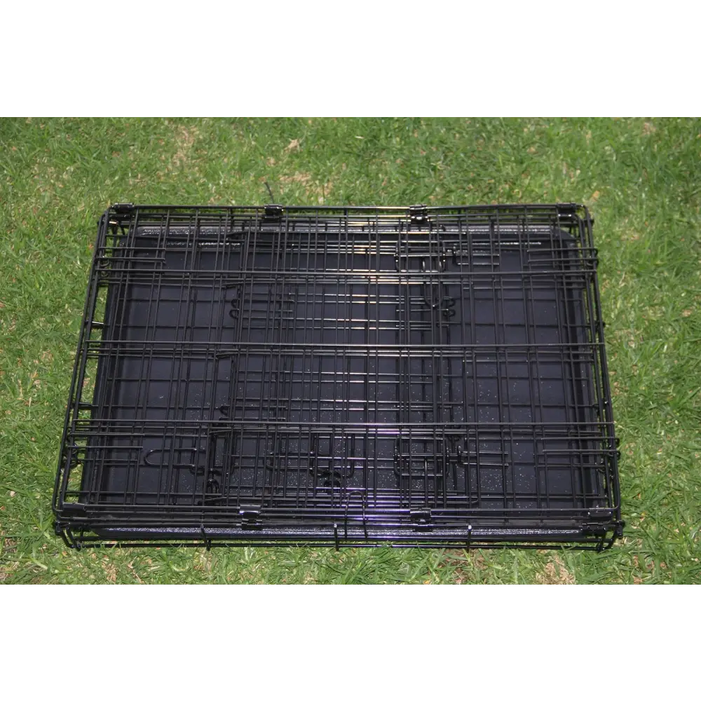 YES4PETS 24’ Collapsible Metal Dog Puppy Crate Puppy Cage Cat Rabbit Carrier - Pet Care > Cat Supplies > Cat Carriers
