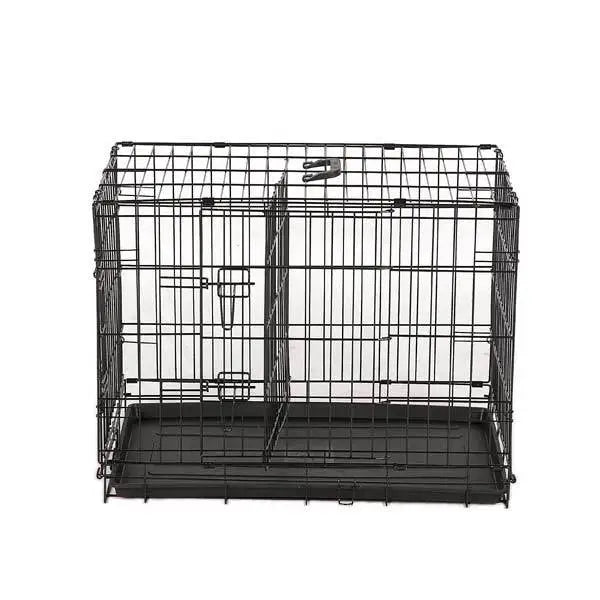 YES4PETS 24’ Collapsible Metal Dog Rabbit Crate Puppy Cage Cat Carrier With Divider - Pet Care > Cat Supplies > Cat