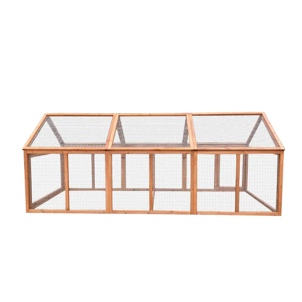 YES4PETS 250 CM Large Chicken Coop Run Guinea Pig Cage Villa Extension Rabbit Hutch House Pen - Pet Care > Coops &