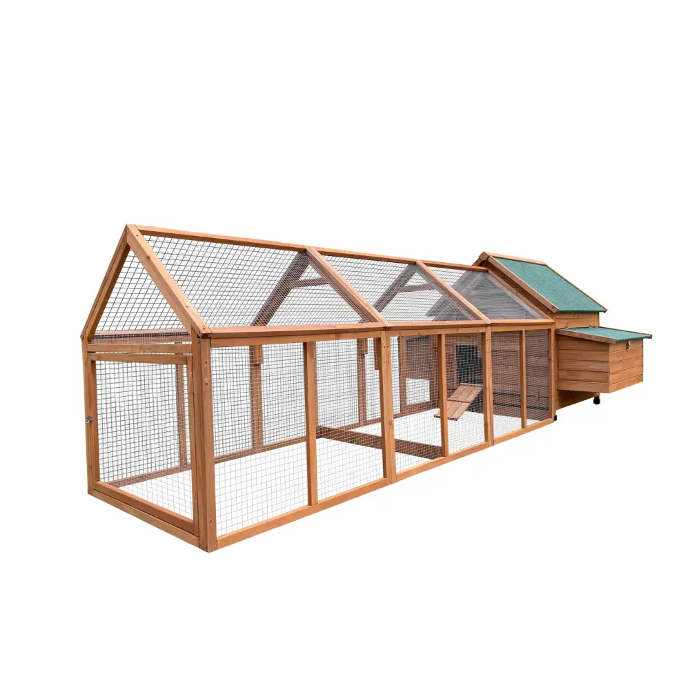 YES4PETS 350 CM XXL Chicken Coop Rabbit Hutch Ferret Cage Hen Chook Cat Kitten House With Run - Pet Care > Coops &