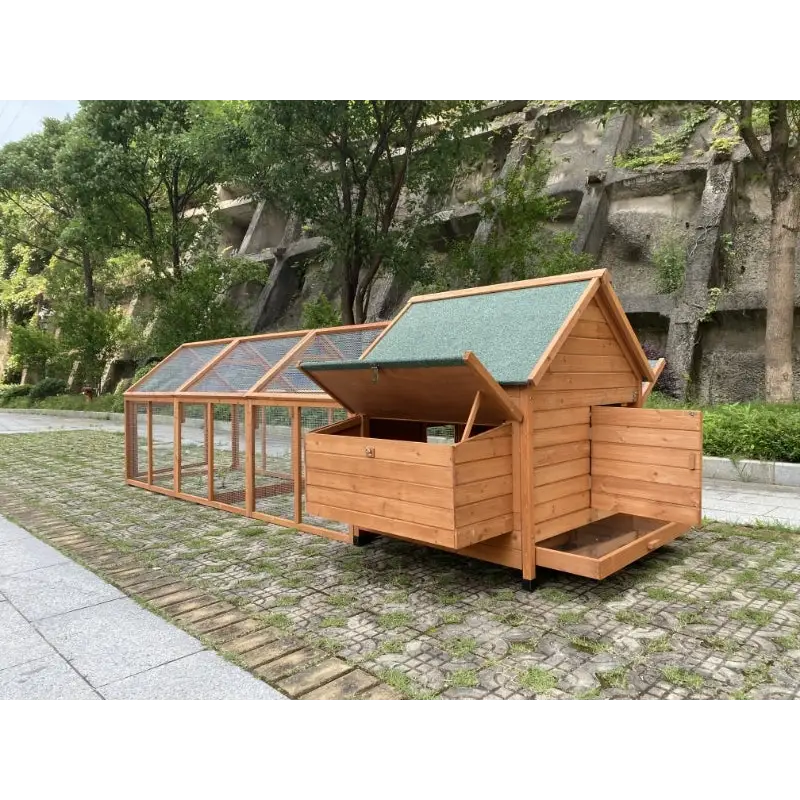 YES4PETS 350 CM XXL Chicken Coop Rabbit Hutch Ferret Cage Hen Chook Cat Kitten House With Run - Pet Care > Coops &