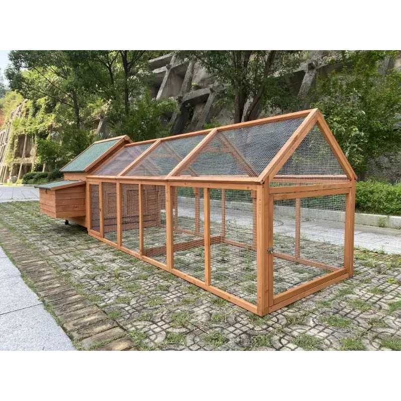 YES4PETS 350 CM XXL Chicken Coop Rabbit Hutch Ferret Cage Hen Chook Cat Kitten House With Run - Pet Care > Coops &