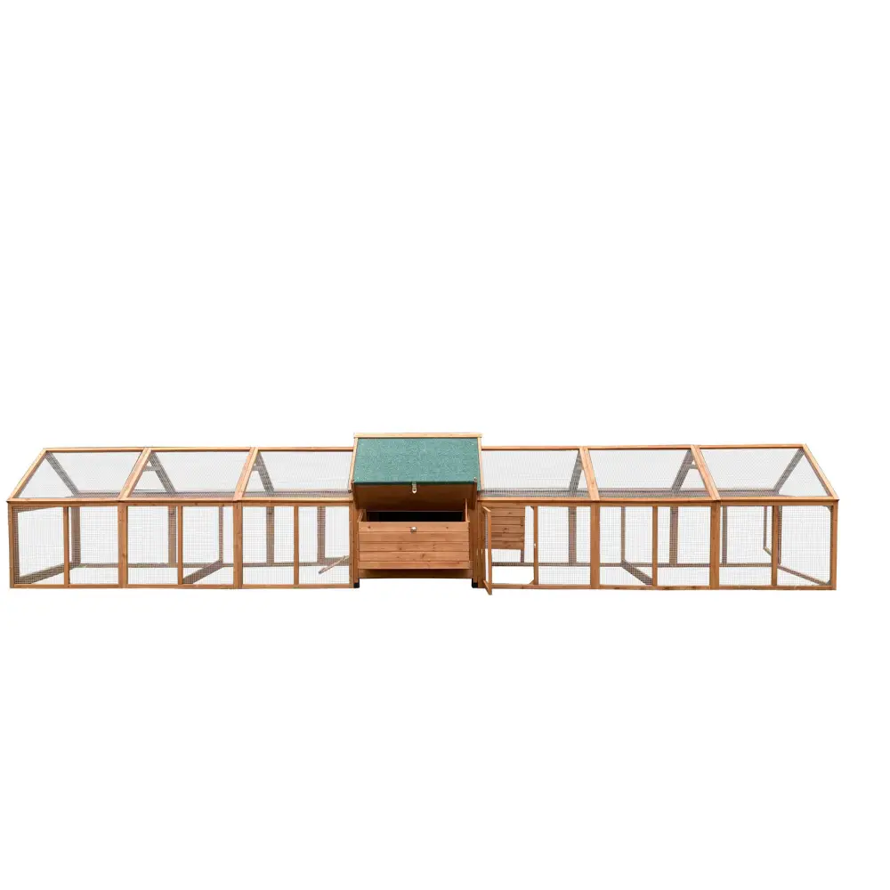 YES4PETS 6 M XXXL Chicken Coop Rabbit Hutch Ferret Cage Hen Chook Cat Kitten House With Run - Pet Care > Coops &