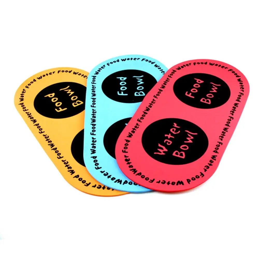 YES4PETS 6 x Pet Food Bowl Placemat Waterproof Leakproof Feeder Mat Non Slip Floor - Pet Care > Dog Supplies > Dog