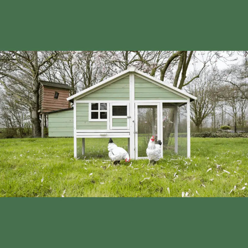 YES4PETS Green Large Chicken Coop Rabbit Hutch Ferret Cat Cage Hen Chook Cat Kitten House - Pet Care > Coops & Hutches