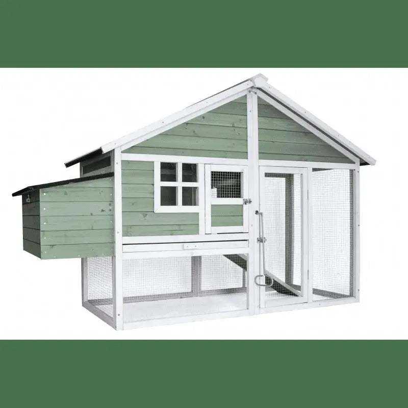 YES4PETS Green Large Chicken Coop Rabbit Hutch Ferret Cat Cage Hen Chook Cat Kitten House - Pet Care > Coops & Hutches