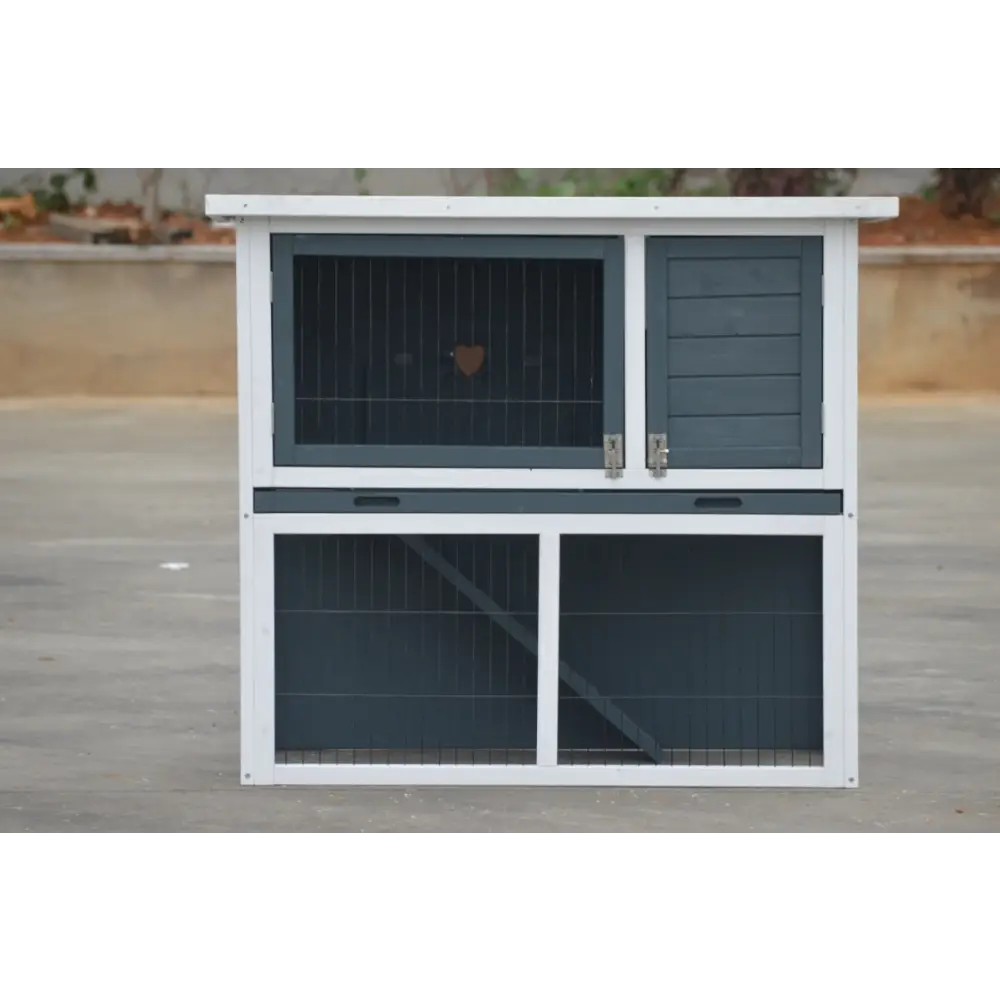YES4PETS L Double Storey Rabbit Hutch Guinea Pig Cage Ferret cage W Pull Out Tray - Pet Care > Coops & Hutches > Small