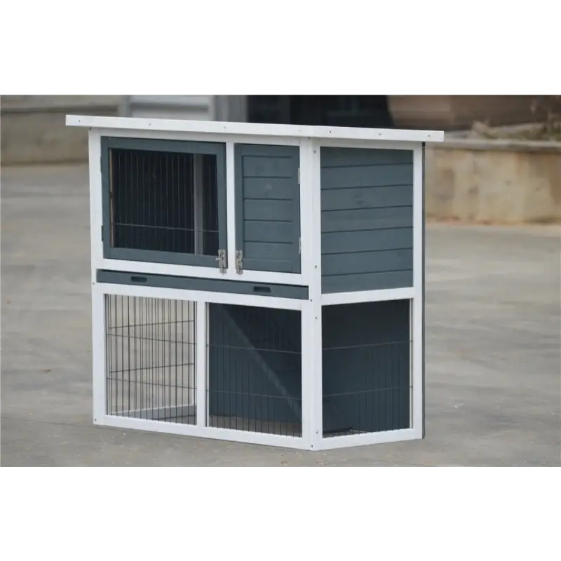 YES4PETS L Double Storey Rabbit Hutch Guinea Pig Cage Ferret cage W Pull Out Tray - Pet Care > Coops & Hutches > Small