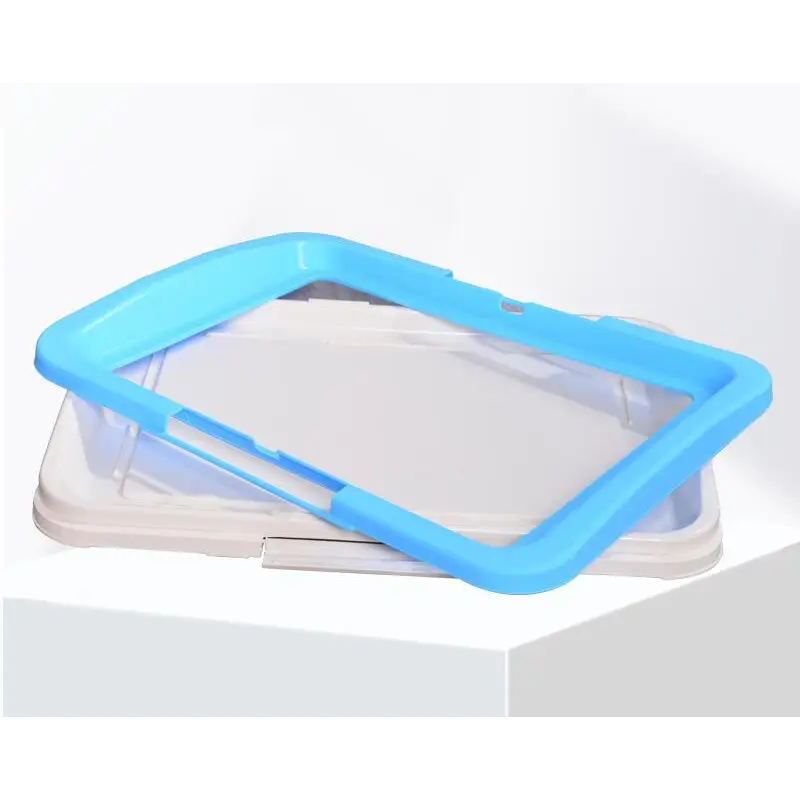 YES4PETS Large Portable Dog Potty Training Tray Pet Puppy Toilet Trays Loo Pad Mat Blue - Pet Care > Dog Supplies > Dog