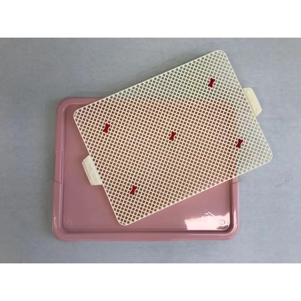YES4PETS Large Portable Dog Potty Training Tray Pet Puppy Toilet Trays Loo Pad Mat Pink - Pet Care > Dog Supplies > Dog