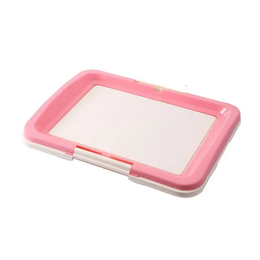 YES4PETS Large Portable Dog Potty Training Tray Pet Puppy Toilet Trays Loo Pad Mat Pink - Pet Care > Dog Supplies > Dog