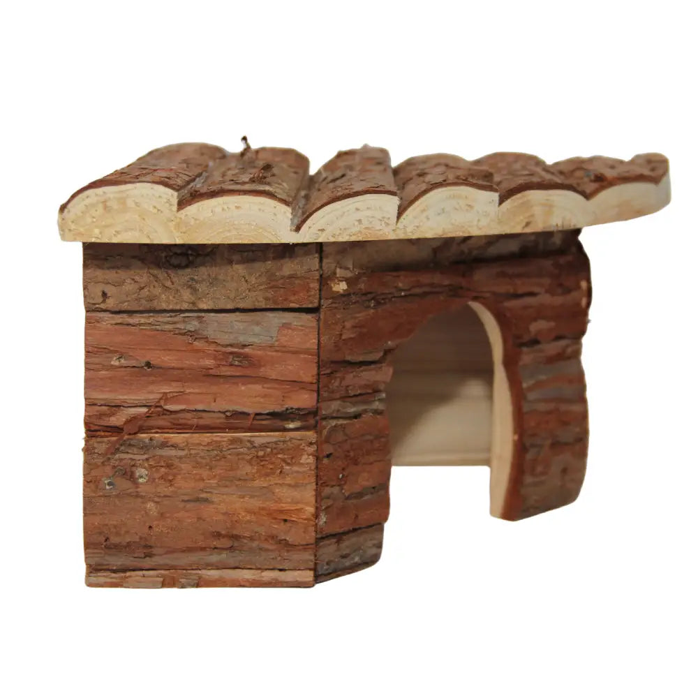 YES4PETS M Natural Wooden Hamster Mouse Gerbil Playground Rats Pets Toys Play Small Birds House - Pet Care > Coops &