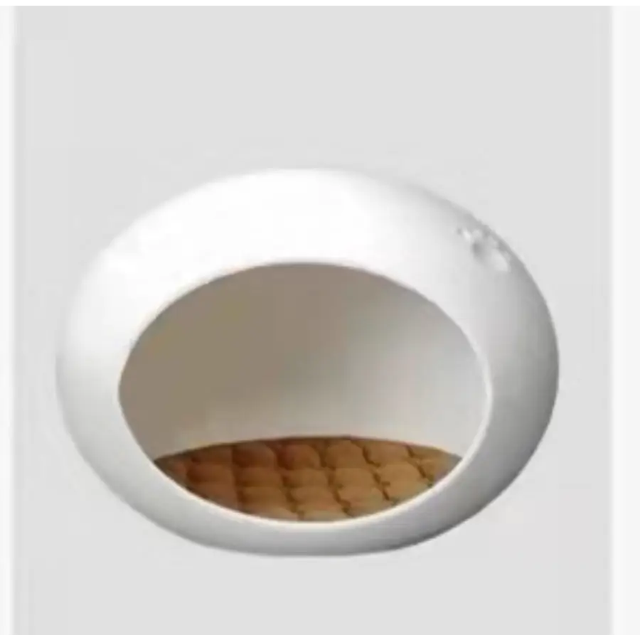 YES4PETS Medium Cave Cat Kitten Box Igloo Cat Bed House Dog Puppy House White - Pet Care > Cat Supplies > Cat Furniture