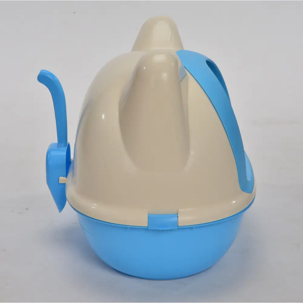 YES4PETS Medium Hooded Cat Toilet Litter Box Tray House With Scoop Blue - Pet Care > Cat Supplies > Cat Litter