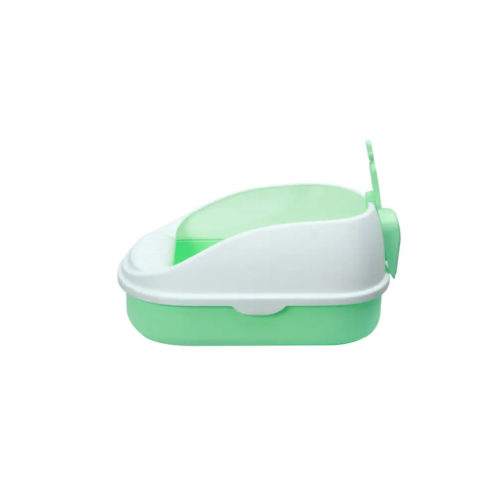 YES4PETS Medium Portable Cat Toilet Litter Box Tray with Scoop Green - Pet Care > Cat Supplies > Cat Litter